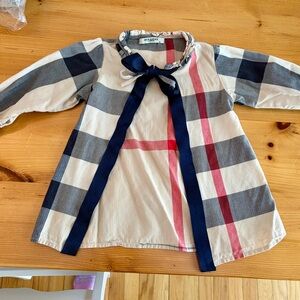 Vintage Burberry 100% Cotton Tie Neck Light Cardigan, Size 2